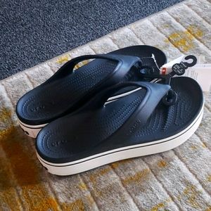 Croc Platform Flip Flops